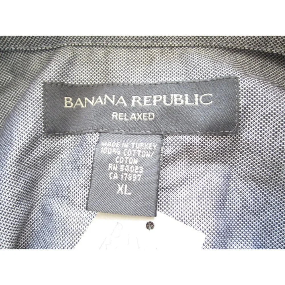 New W/ Tag Banana Republic Button Up 100% Cotton Long Sleeve Shirt Sz XL (MT287)